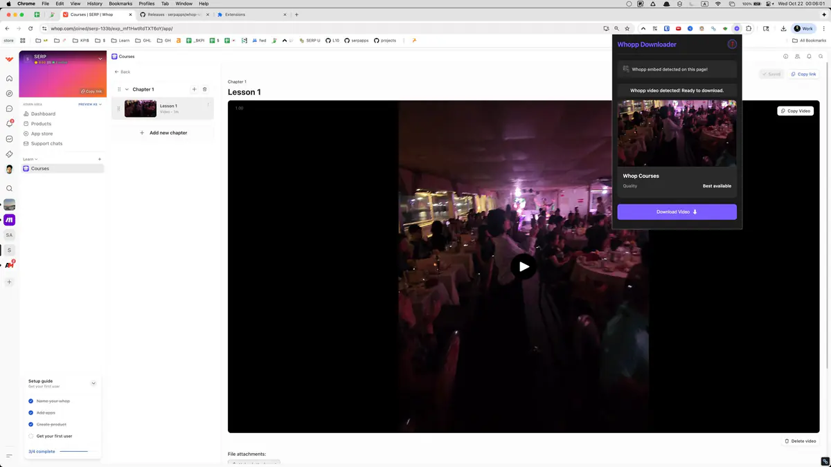 Whop Video Downloader browser extension screenshot 3